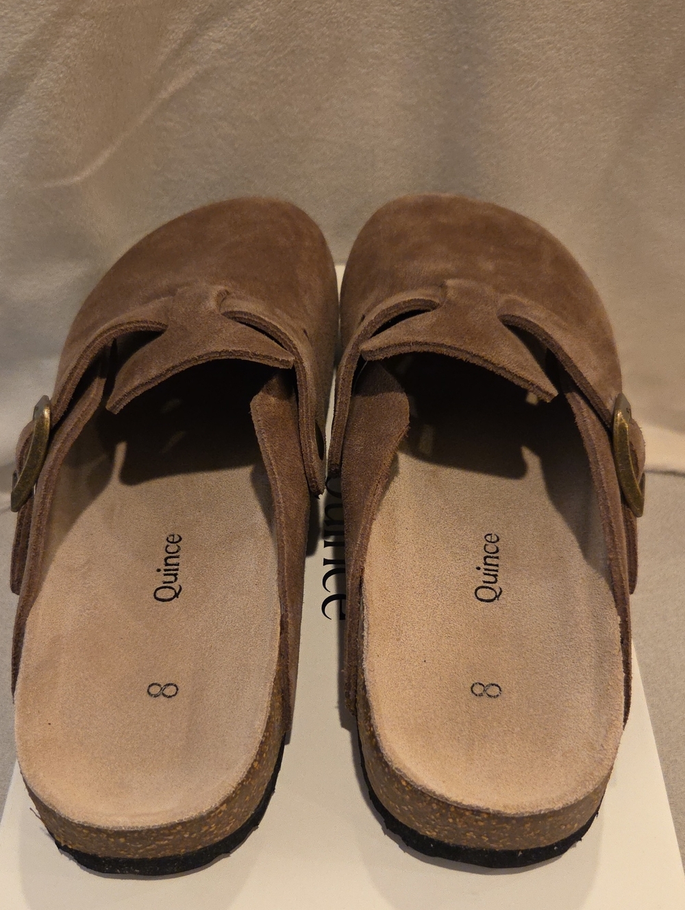 Quince Water Repellent Suede Clog Mule - Picture 2 of 8